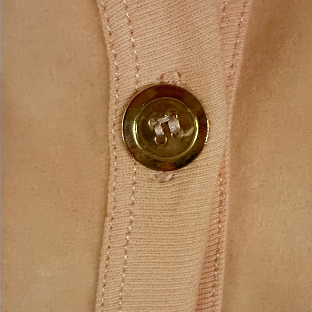 Sonia Rykiel Peach Velour Women's Cardigan and Wide-Pants Set - Picture 3 of 12